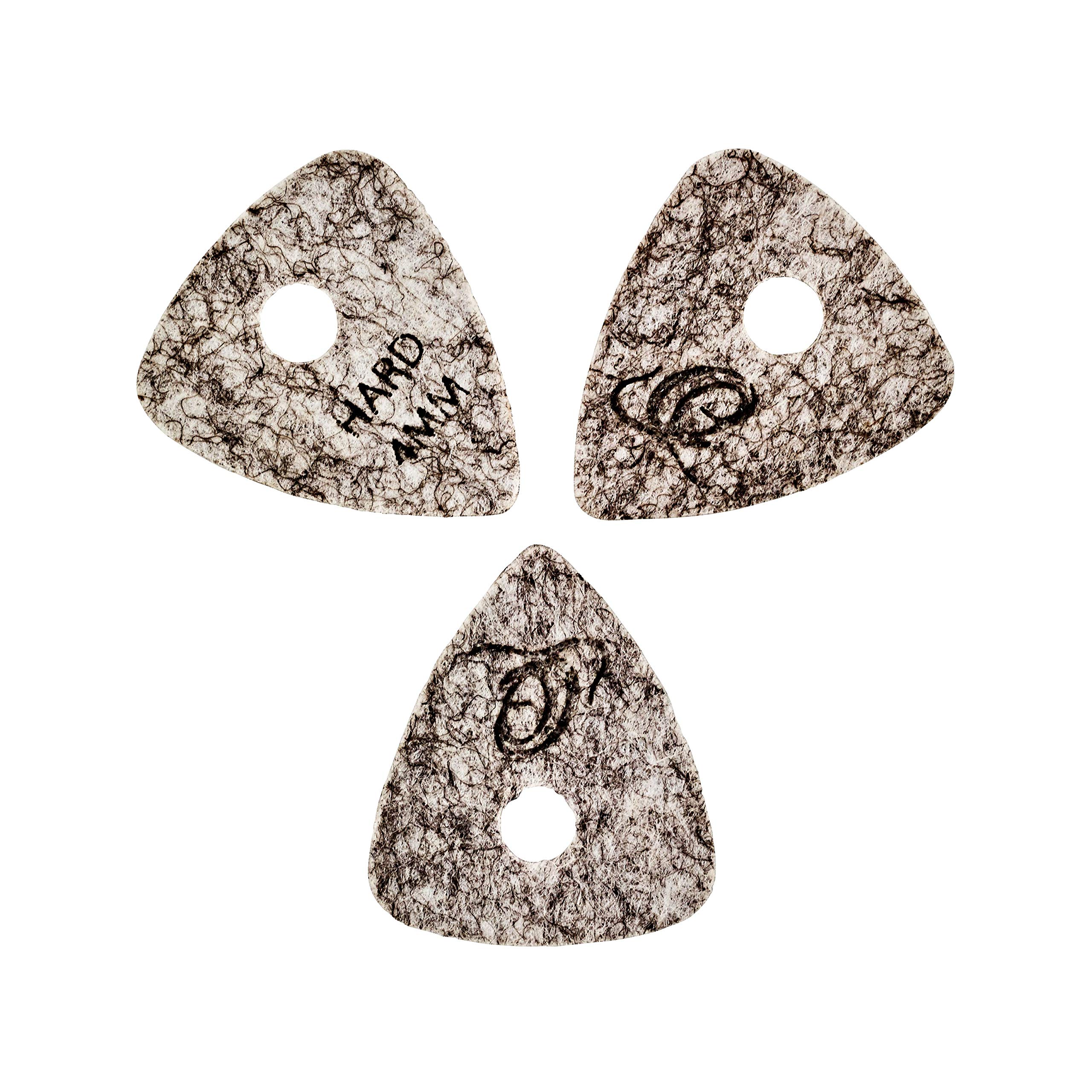 ORTEGA felt picks for nylon string instruments & ukuleles - 4mm hard / 3pc pack (OGP-F-H3)