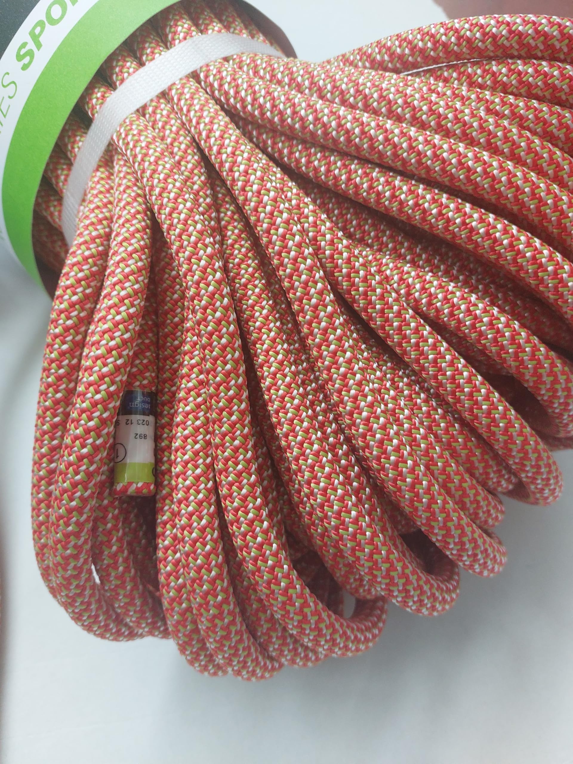 Edelrid - Edelrid - SE Follower 9.6 mm Rojo-Verde, Cuerda Suelta - Red-Green, 60 MT