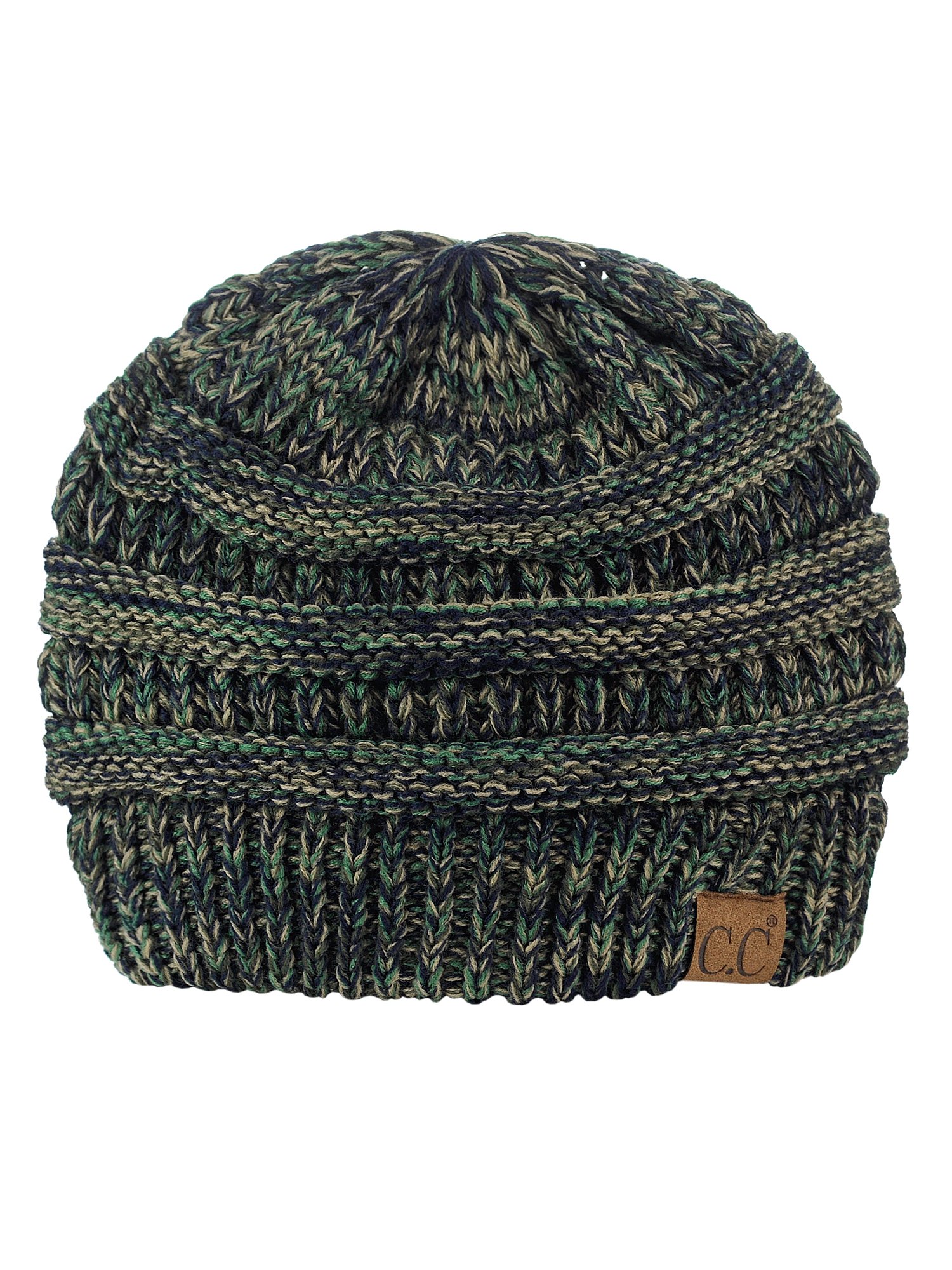 C.C Trendy Warm Chunky Soft Stretch Cable Knit Beanie Skully, Winter Mint, One Size — view 85