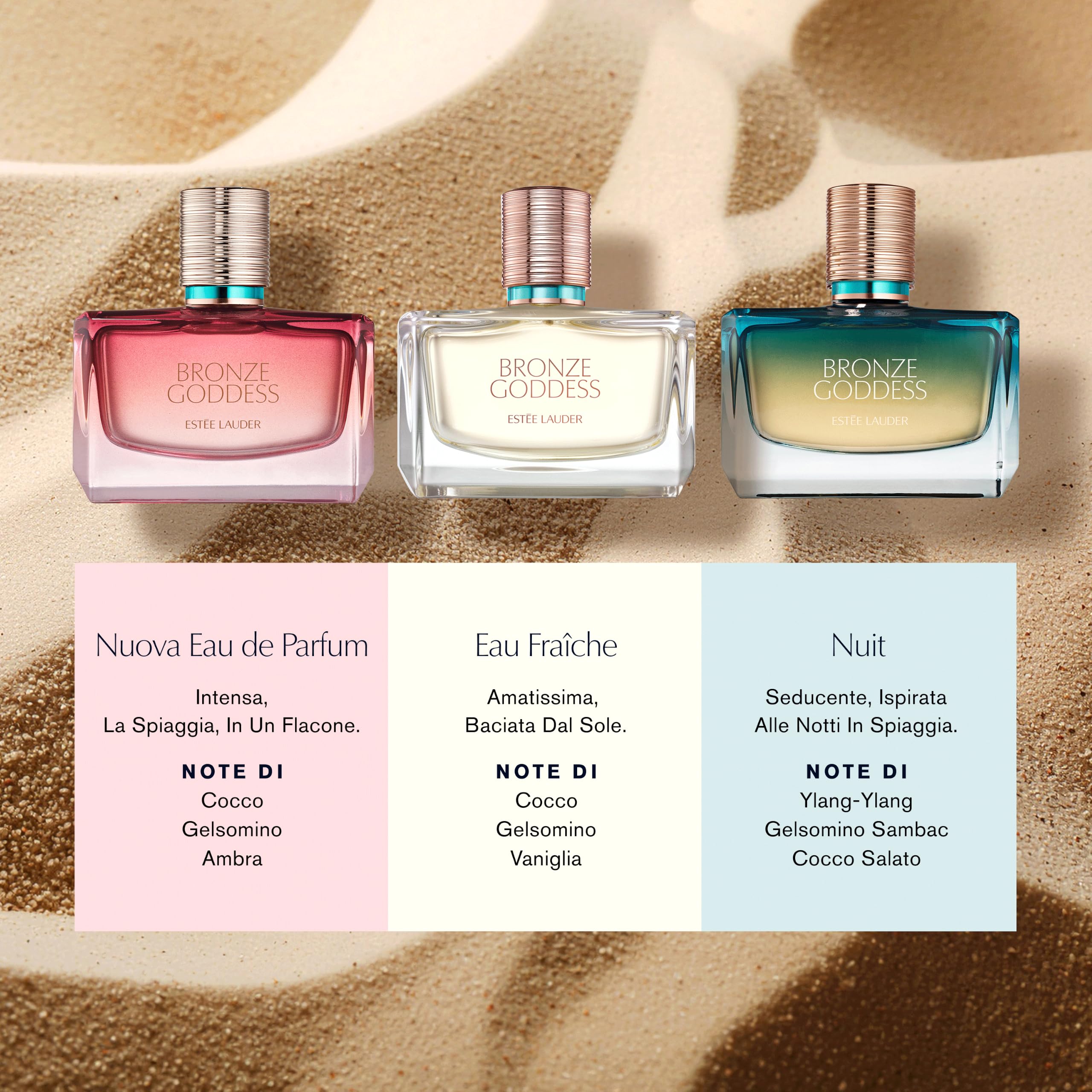 Estée Lauder Bronze Goddess Eau Fraîche Spray - Profumo donna solare floreale con note di fiore di tiaré, cocco, ambra, sandalo e vaniglia, 100ml
