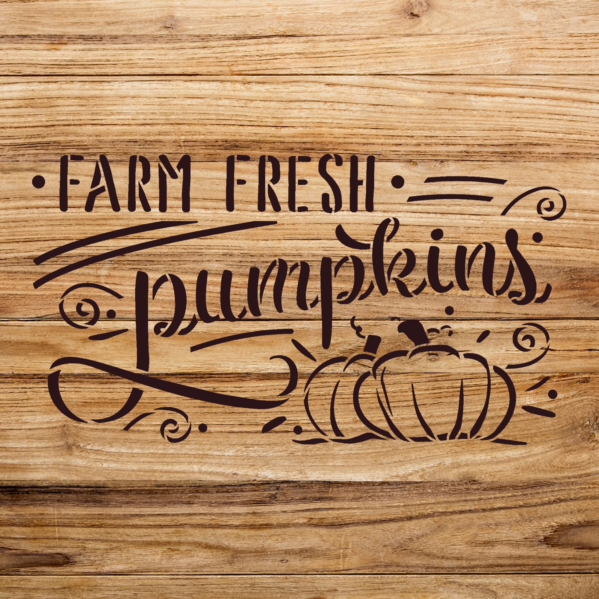 Pumpkins Stencil Pattern for Home Decor and Crafts, Reusable Mylar Template, Ideal for Farmhouse Style, Autumn Projects, and Fall Celebrations - Size A1 (33.1