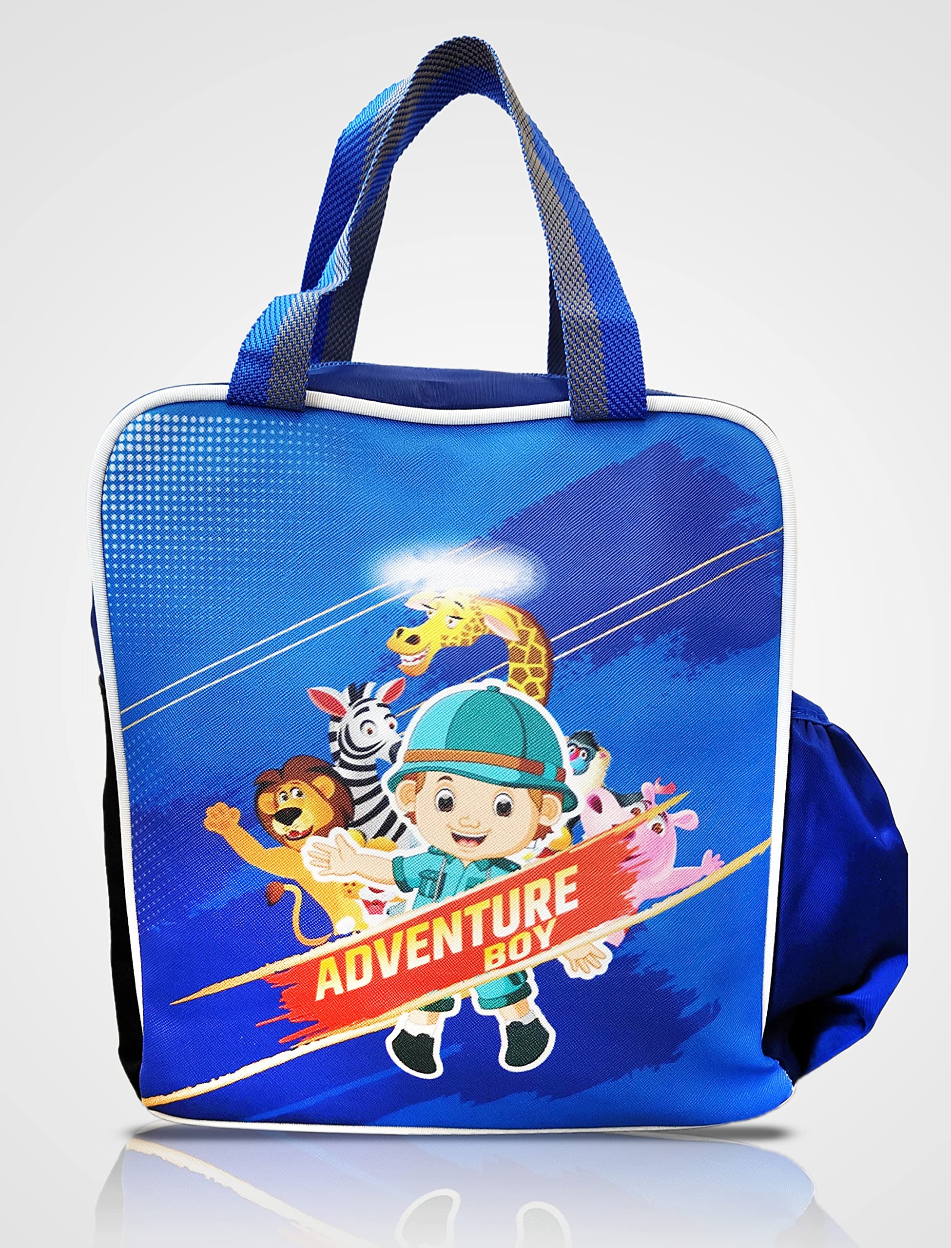 eSwaraa Cartoon Spidy-Man School Lunch Box Bag for Kids for School (Multi-Color)