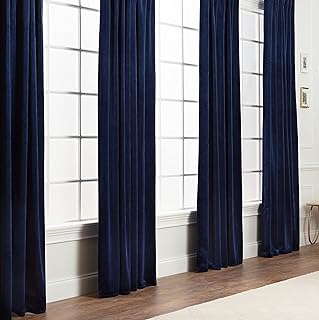 Chanasya Premium 2-Panel Blackout Velvet Curtains - Classy & Solid Drapes for Living Room or Bedroom - 52