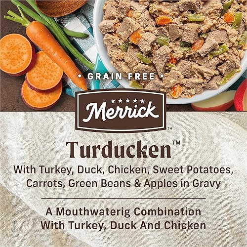 Miniatura 4 de Merrick - Turducken - Comida húmeda para perros, sin granos, 12.7 onzas (paquete de 12 unidades) (favoritos de adultos)