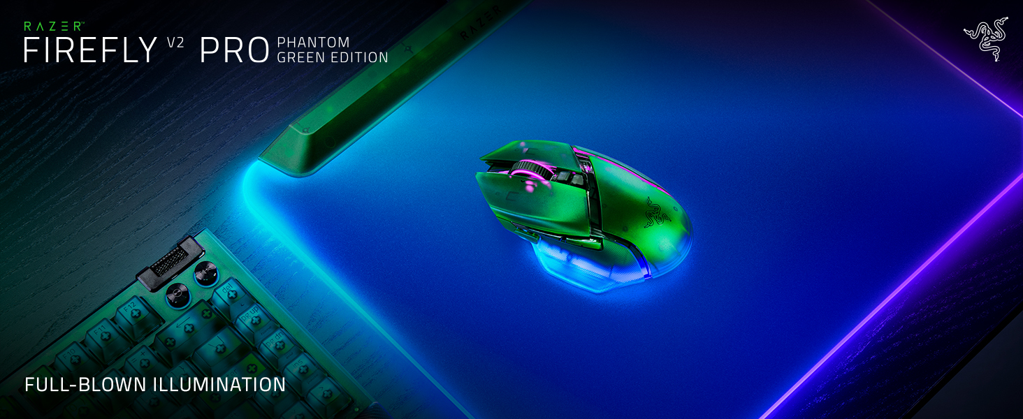 Razer Firefly V2 Pro Phantom Green Edition - Fully