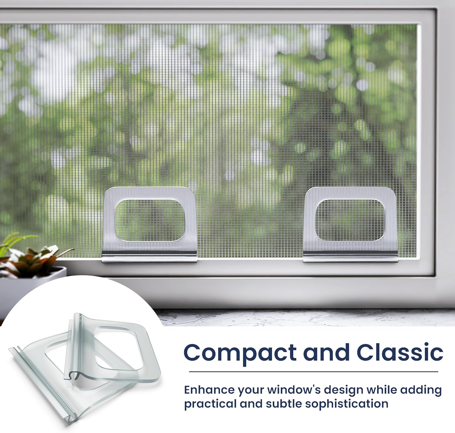 Clear Window Screen Pull Tabs – 20 Pack Universal Fit Lift Handles, Weather-Resistant Durable Plastic Tabs for Easy Screen Removal