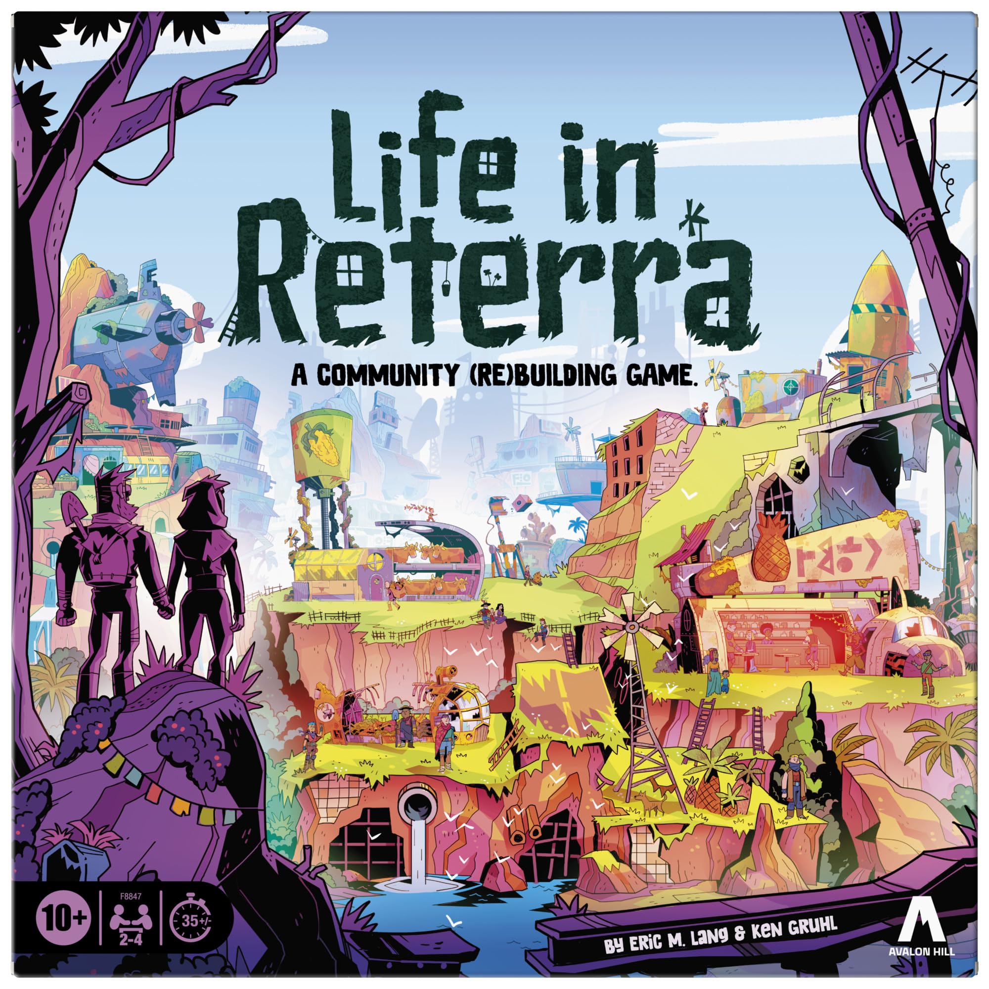 Life In Reterra Strategy Board Game, Tile-Laying Spatial Puzzle with Wooden Pieces & Premium Storage, Family Strategy Game for Teens & Adults, 2–4 Players, Ages 10+, Great Game For Families & Friends