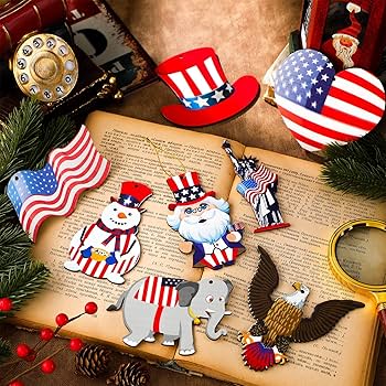 Amazon.co.jp: 30ピース クリスマス政治ギフト 愛国的な木製