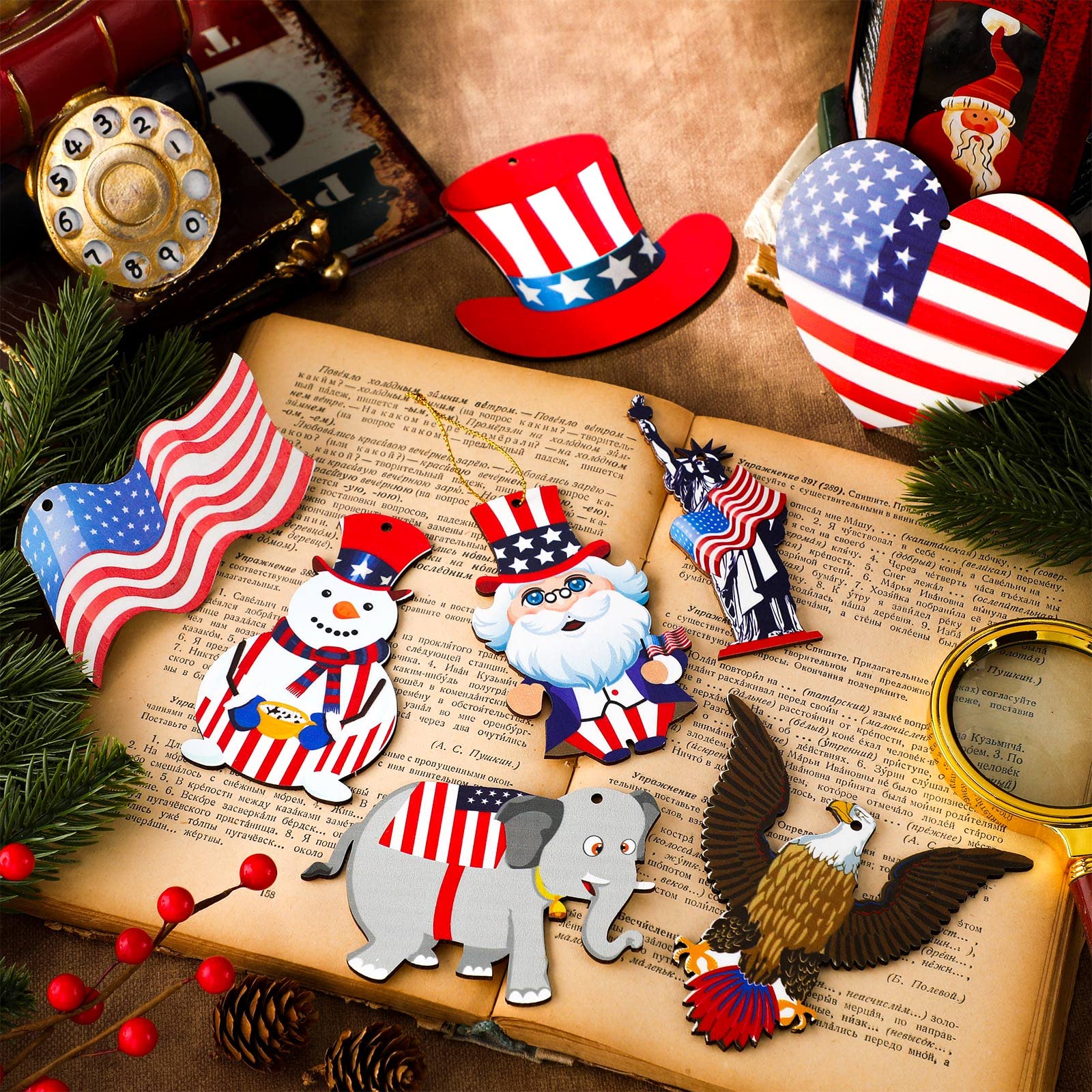 ⭐️アメリカンカントリー雑貨♥サンタさんからの贈り物ෆ飾り彫りりんごෆバスケット ⭐️アメリカンカントリー雑貨♥サンタさんからの贈り物ෆ飾り彫り