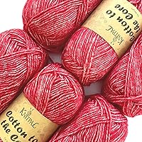 Vista 33 de Cotton to The Core - Hilo de algodón para ganchillo, paquete de 6 (852 yardas/300G), patrones gratuitos, apto para principiantes, hilo suave