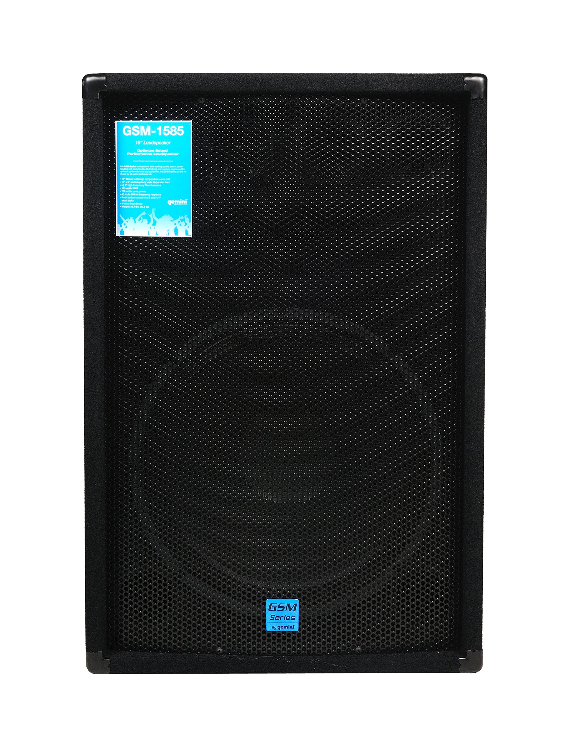 Gemini GSM-1585 - passiver PA Lautsprecher - 700W Peak - 175W RMS - 15 Zoll