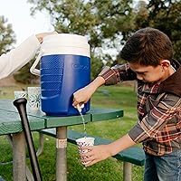 Vista 6 de Igloo 2 Gallon Portable Sports Cooler Water Beverage Dispenser, Insulated Cooler Dispenser, Majestic Blue