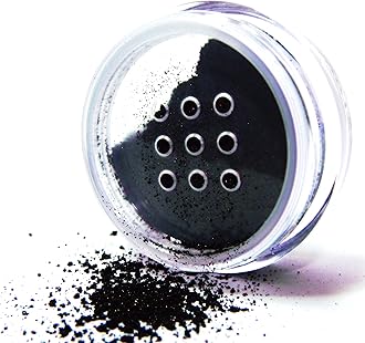 Beautiful Onyx Black Glitter Smokey Eye Single Loose Eyeshadow; Vegan, Talc & Paraben Free