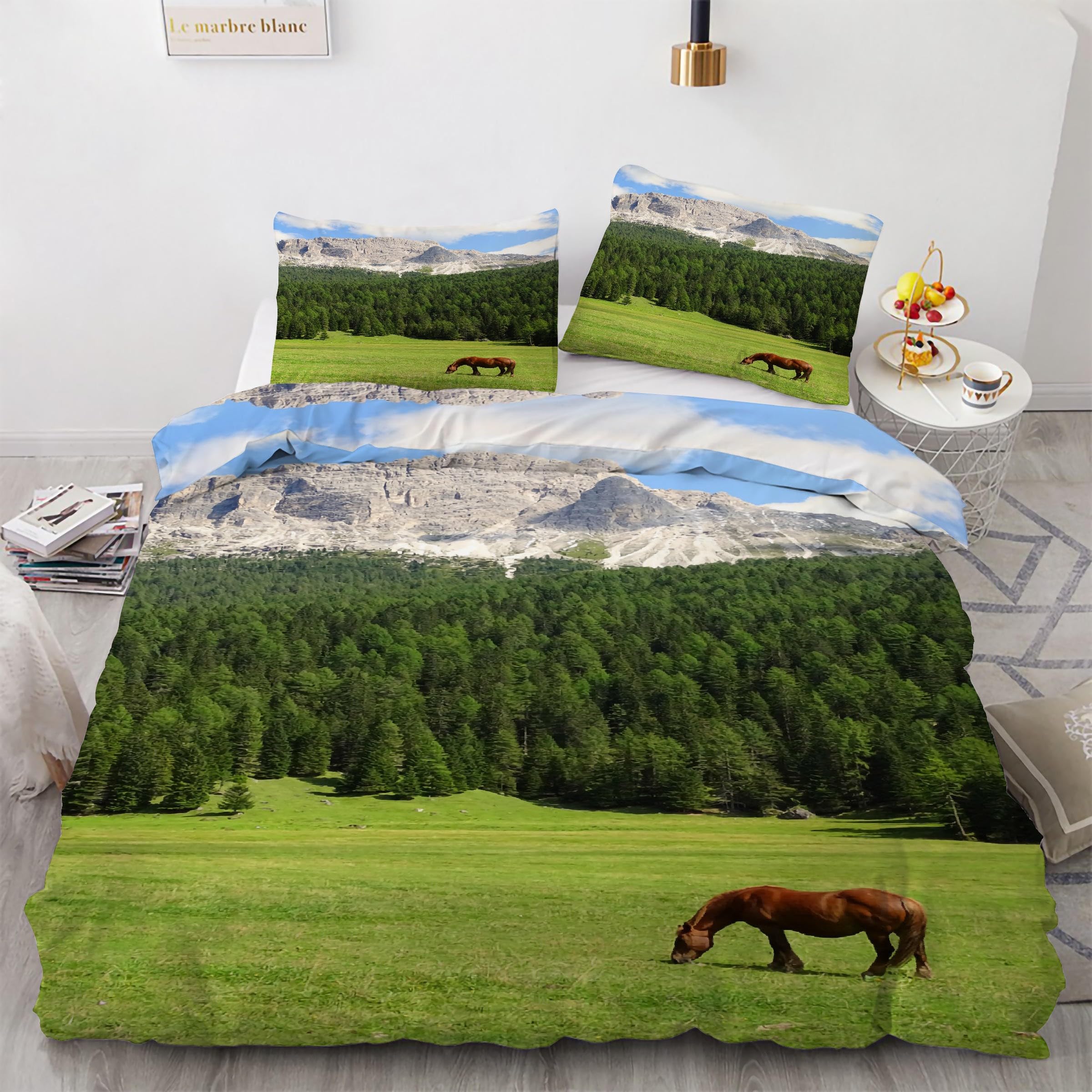 Parure de Lit Prairie D'Ili 160x200 pour une Chambre Style Nature et Évasion