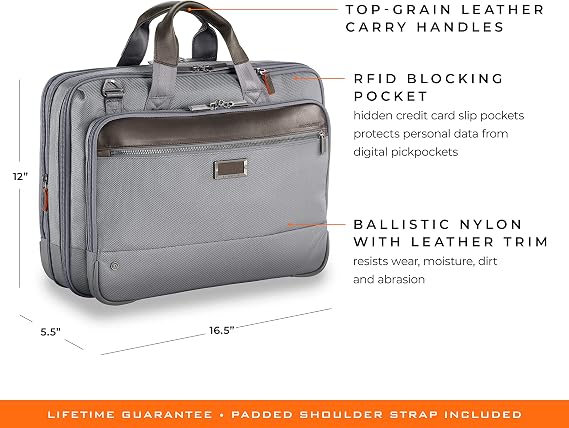 Briggs & Riley @ work - Expandable Brief, Gray, Medium