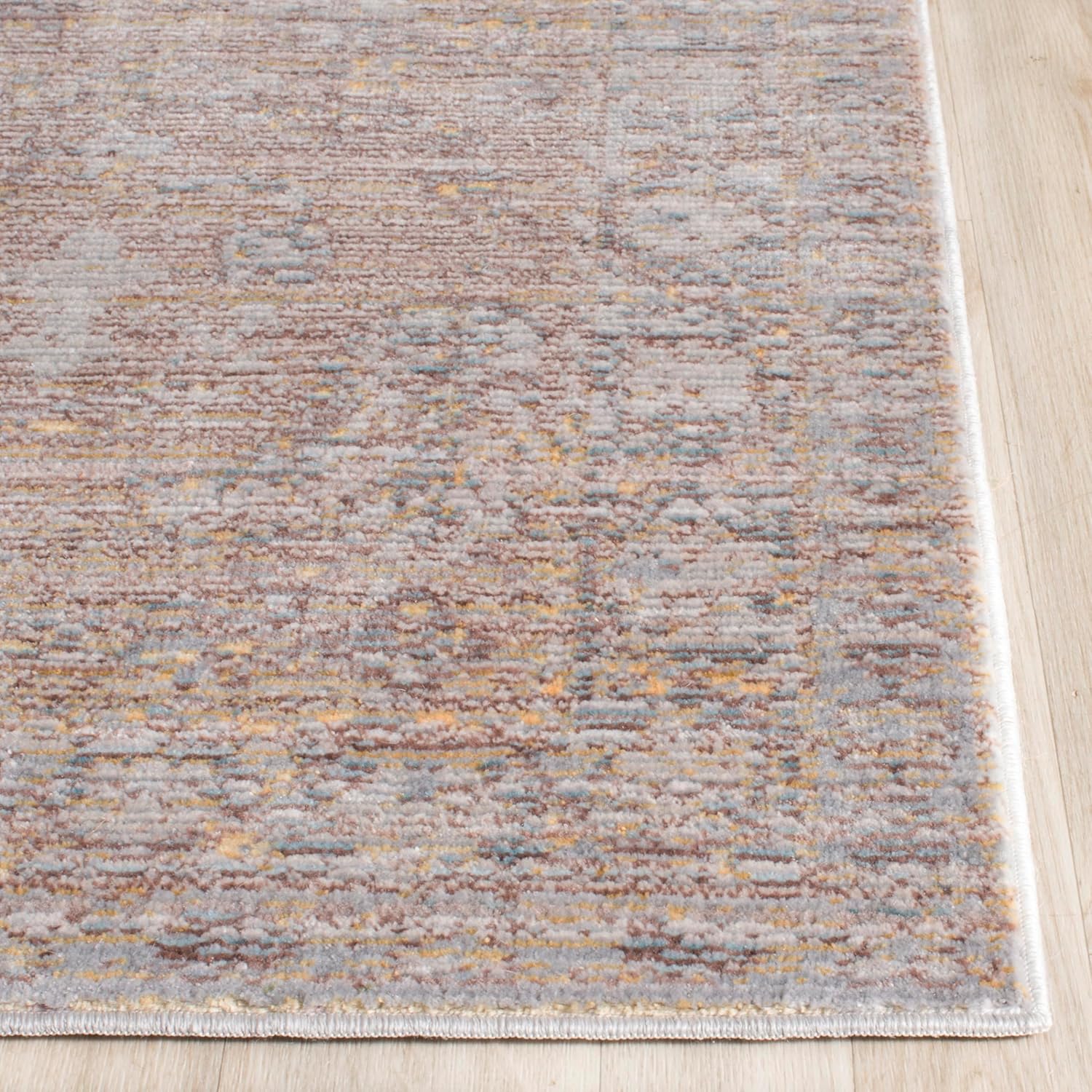 SAFAVIEH Valencia Collection Accent Rug - 2' x 3', Grey & Multi, Boho Chic Distressed Design, Non-Shedding & Easy Care, Ideal for High Traffic Areas in Entryway, Living Room, Bedroom (VAL123C)