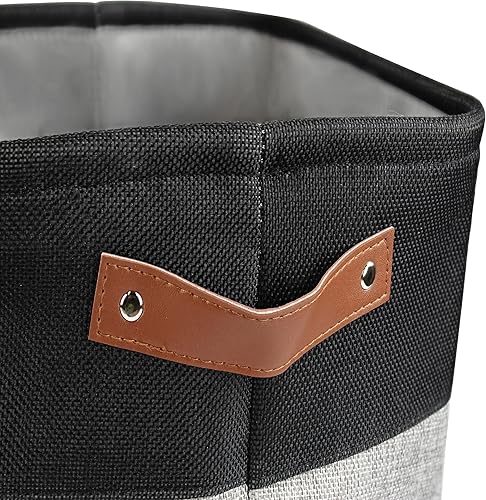 Miniatura 7 de Creekview Home Emporium Contenedores de almacenamiento de cubos  4 unidades de 10.5 pulgadas cuadrados plegables de tela cubos organizadores