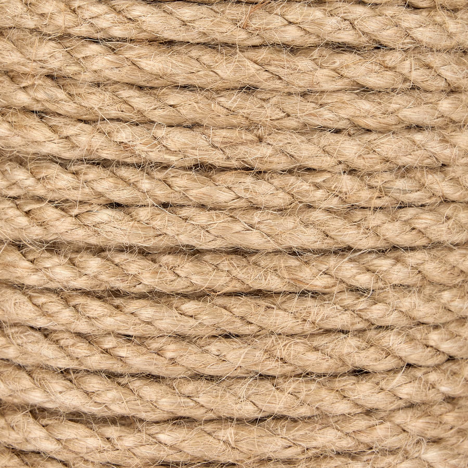 Cuerda de Yute Natural tosada 6 mm de Longitud 30 m, Cuerda para Manualidades, jardinería, decoración y artesanía