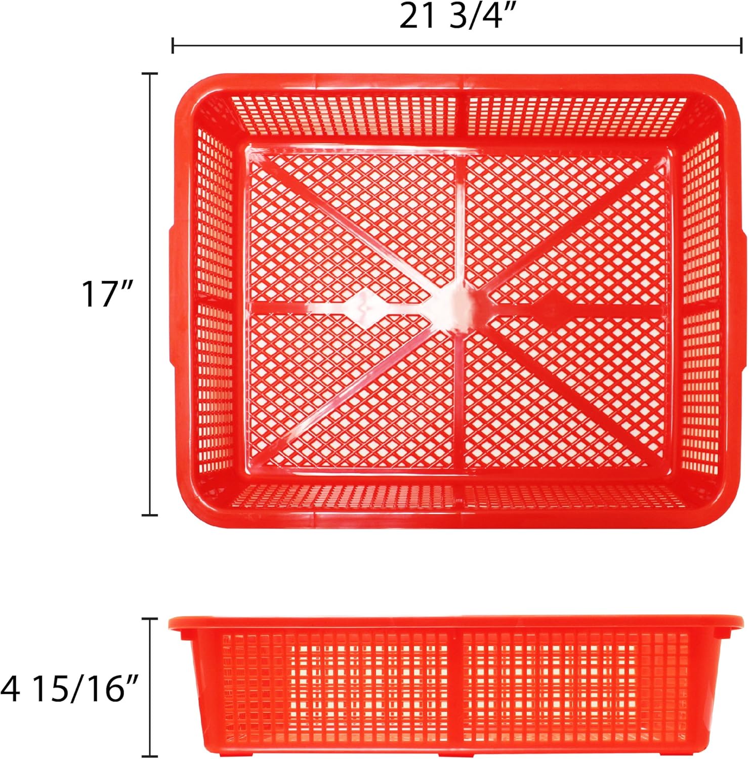 Thunder Group PLFB001 Durable Plastic Basket, 600mm