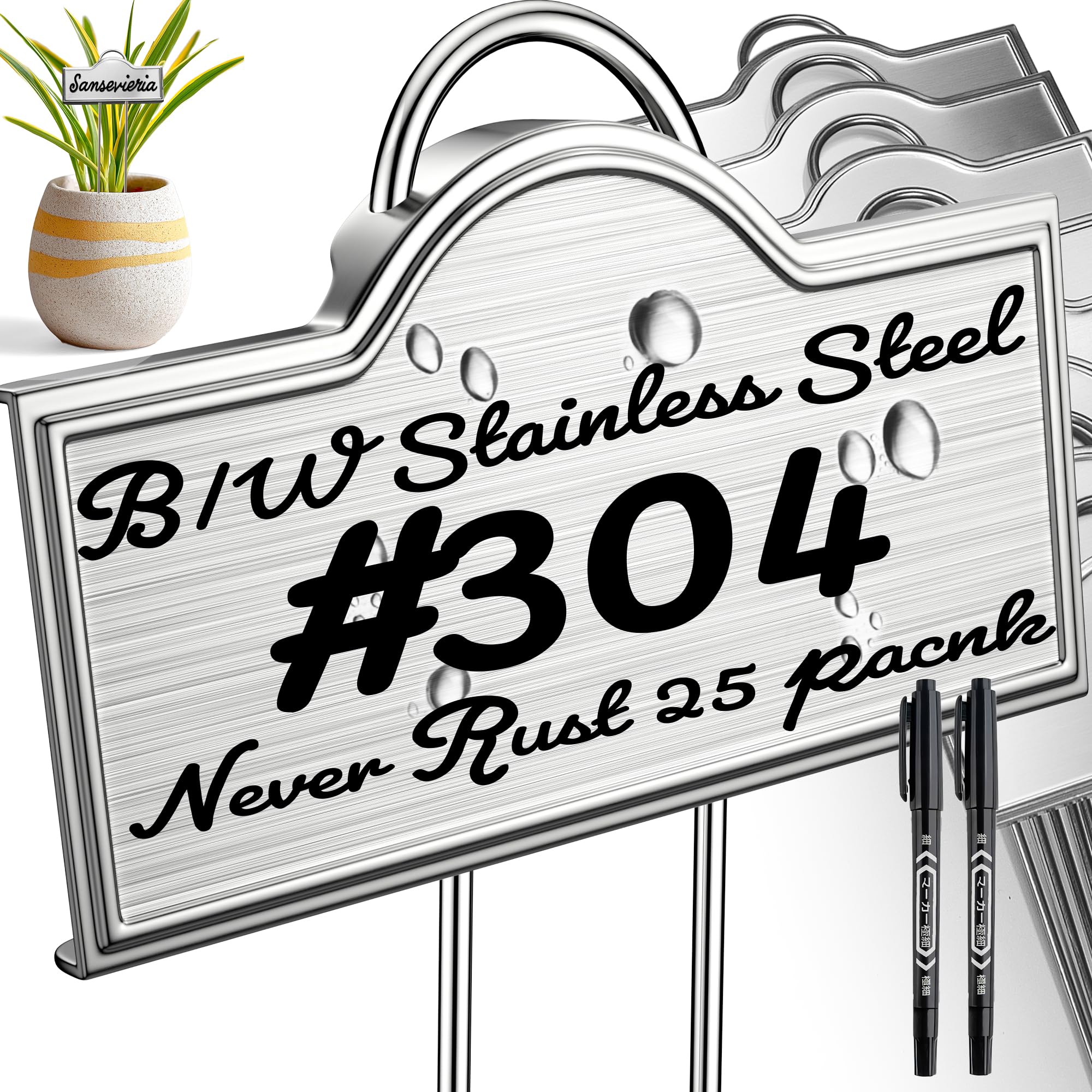 Amazon.com: Stainless Steel 304 Plant Labels for Garden Outdoor
