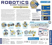 Vista 2 de Thames & Kosmos Robotics: Smart Machines - Kit de experimentos STEM Super Sphere Construye y programa una esfera robótica de 9 pulgadas + 6 otros