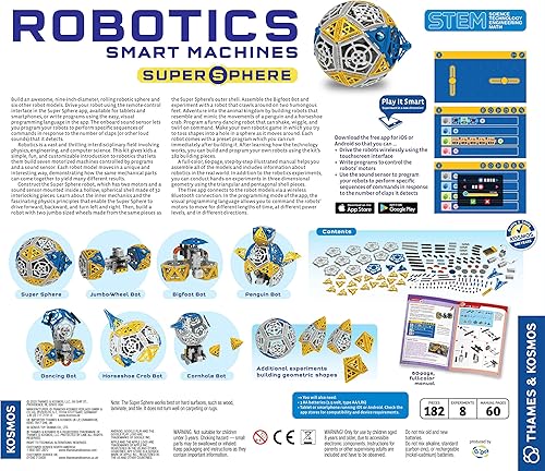 Miniatura 2 de Thames &amp; Kosmos Robótica Máquinas inteligentes - Kit de experimentos STEM Super Sphere  Construye y programa una esfera robótica de 9 pulgadas + 6