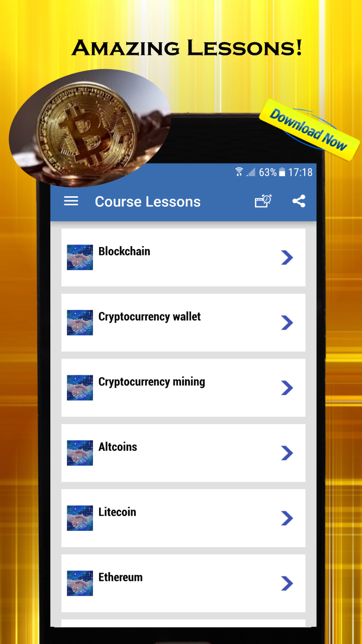 Cryptocurrency Course: Litecoin, Eth, Ripple, Bitcoin, Dash, Block chain -  Application sur Amazon Appstore