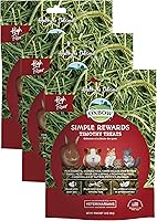 Vista 15 de Oxbow Simple Rewards Golosinas para Mascotas Pequeñas, Fruta Liofilizada, Golosinas para Cobaya y Conejo, Aperitivo Saludable de Fruta para Conejo