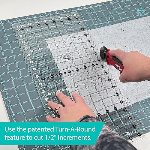 Miniatura 5 de Creative Grids Plantilla con regla para tejer de 6.5 pulgadas x 24.5 pulgadas CGR24