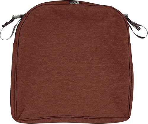 Classic Accessories Montlake - Funda de cojín cuadrada resistente al agua de 18 x 18 x 2 pulgadas, para asiento de exterior, funda de cojín para
