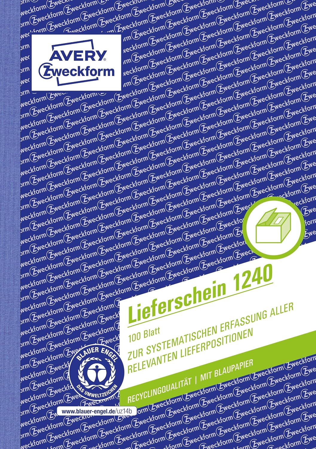 Avery Dennison Zweckform 1240 perforowana lieferschein, DIN A5, 100 arkuszy papieru, biała