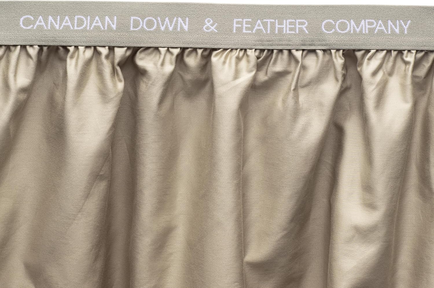 Canadian Down & Feather Company Queen Size 4 Piece Sheet Set - 100% Cotton, 300 Thread Count - Dune Grey-Brown - Oeko-TEX Standard 100 Certified
