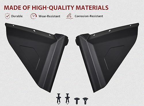 Miniatura 4 de Guardabarros traseros extendidos para Yamaha YXZ 1000, UTV Triangle Extra Rear Mud Guard Flaps Splash Fender kit para Yamaha YXZ 1000RSESSSS SESS
