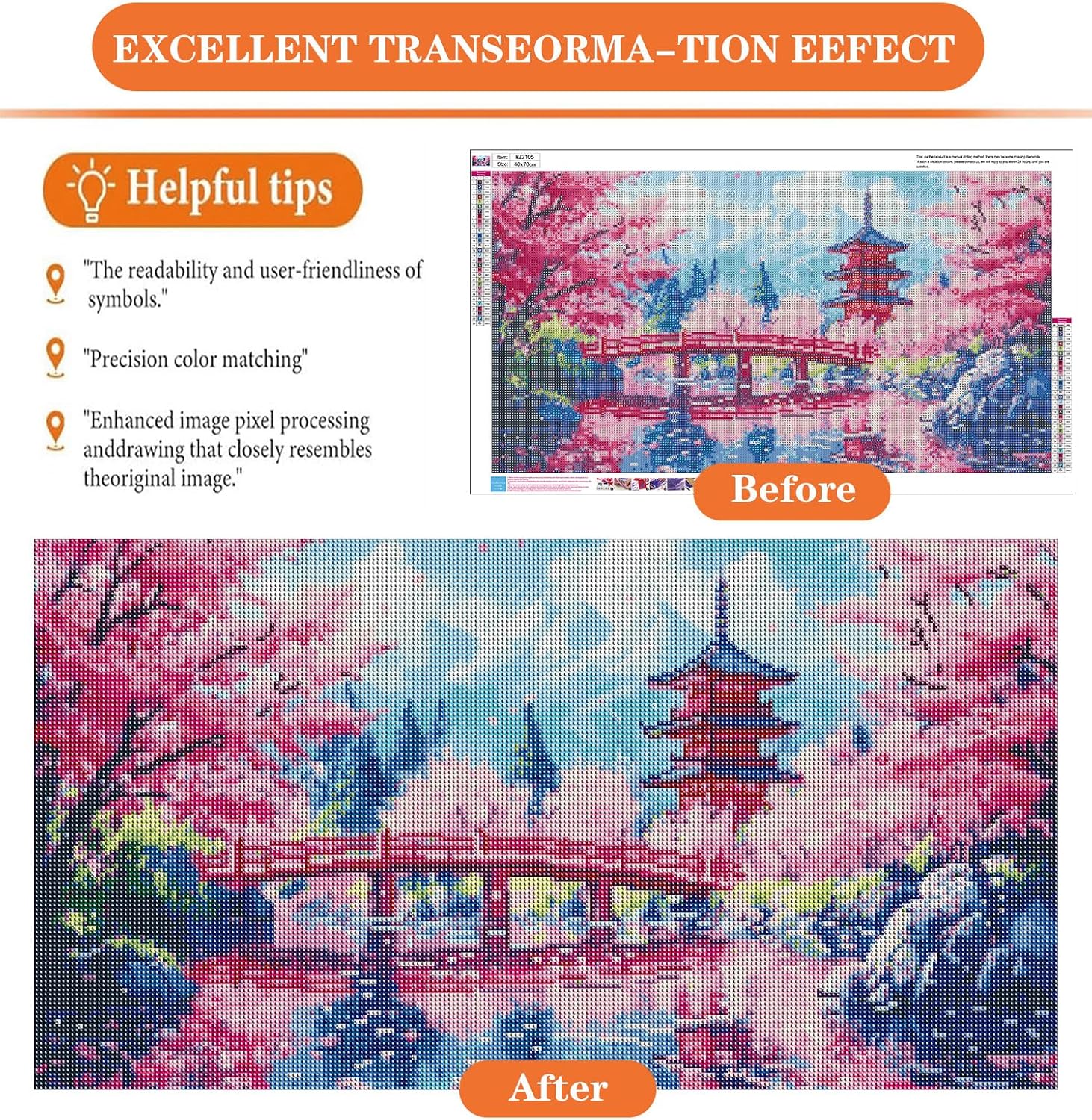 igoodom Large Diamond Art Kits for Adults, DIY Landscape Wall Decor image 3
