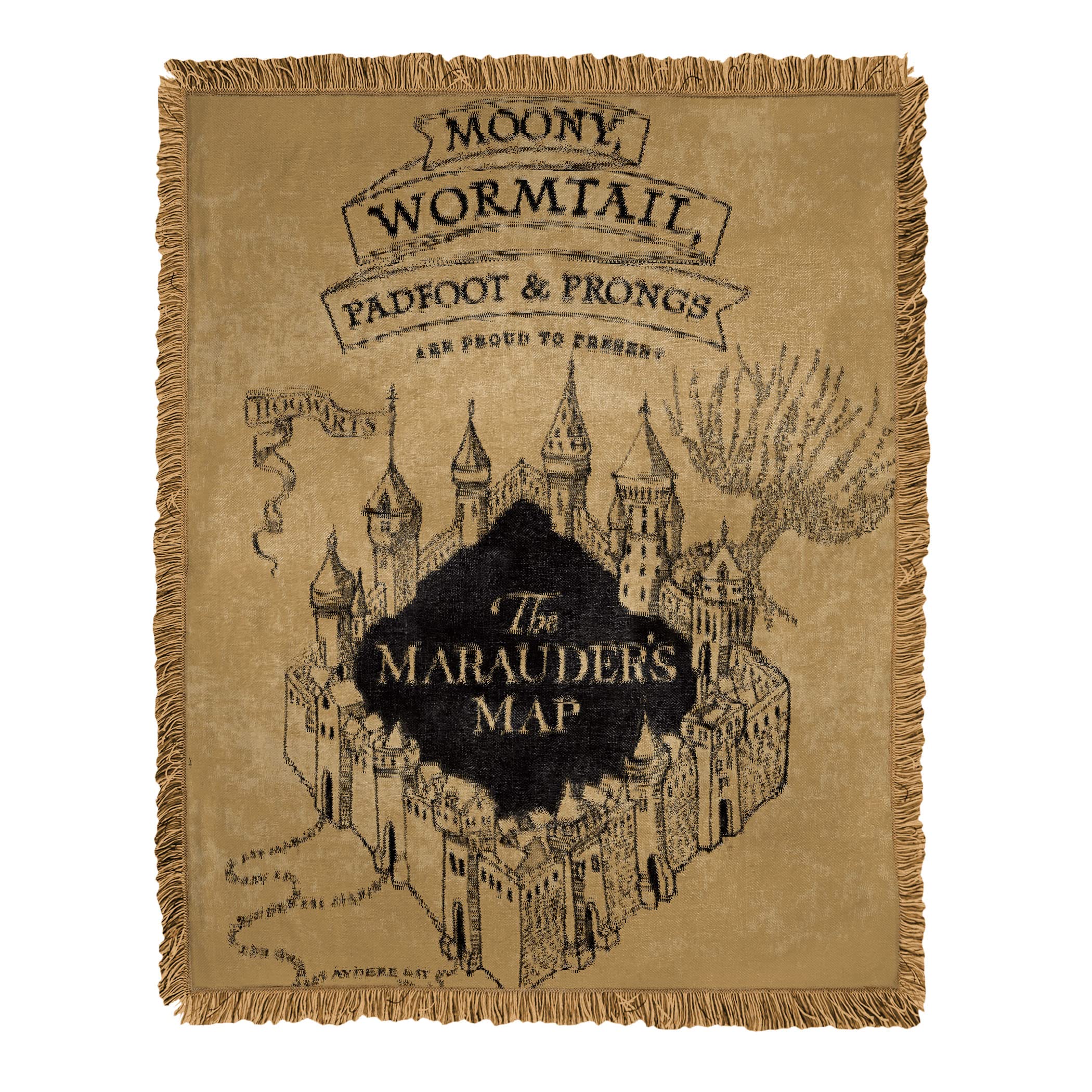 Amazon.com: Northwest Harry Potter Marauder's MAP Woven Jacquard