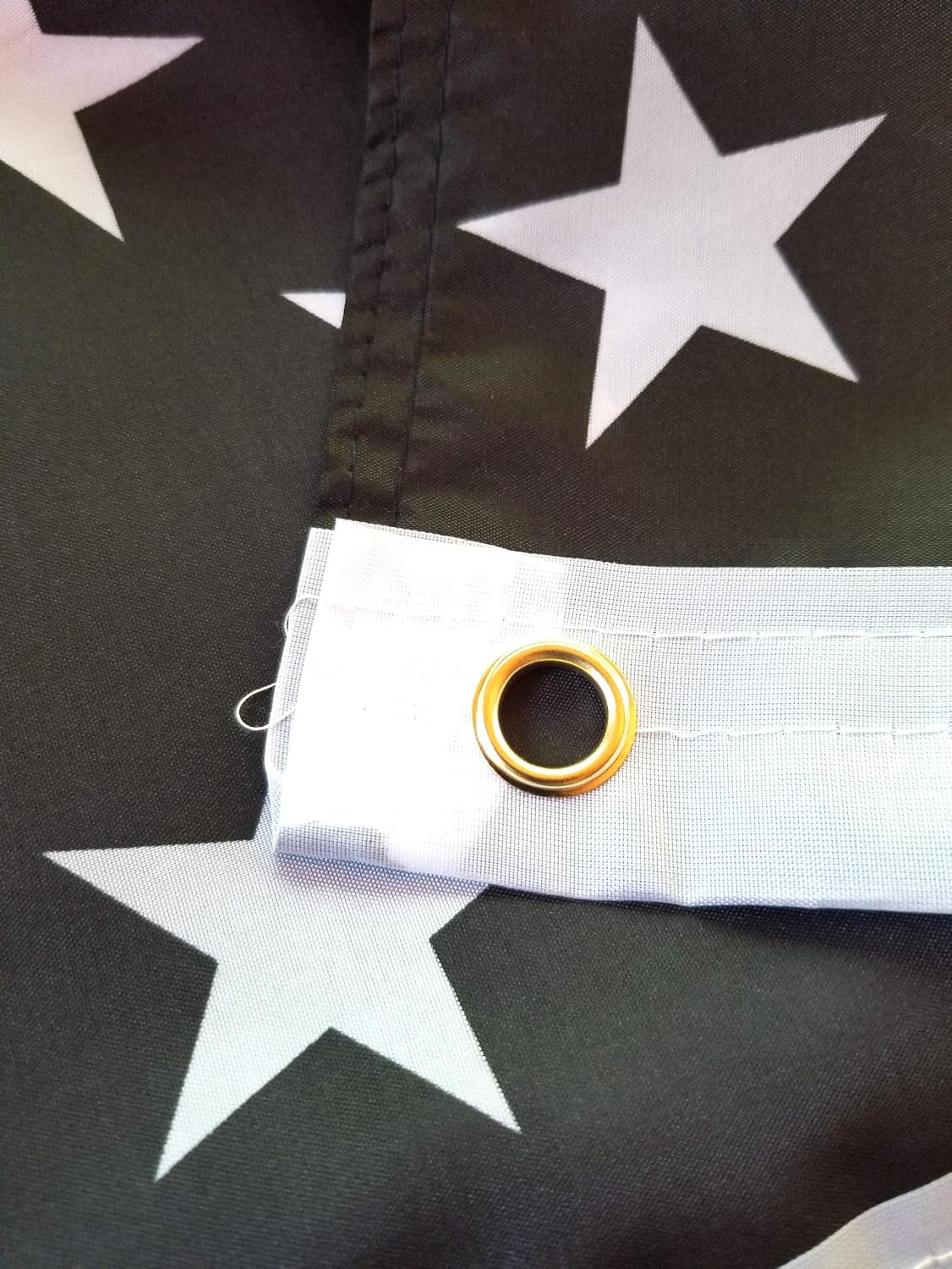 Thin Blue Line American Flag 3x5 with Brass Grommets, Double Stitched Thin Blue Line Flag, Police Flag, Law Enforcement Flag, Police Support Flag, Back the Blue Flag, Blue Thin Line Flag