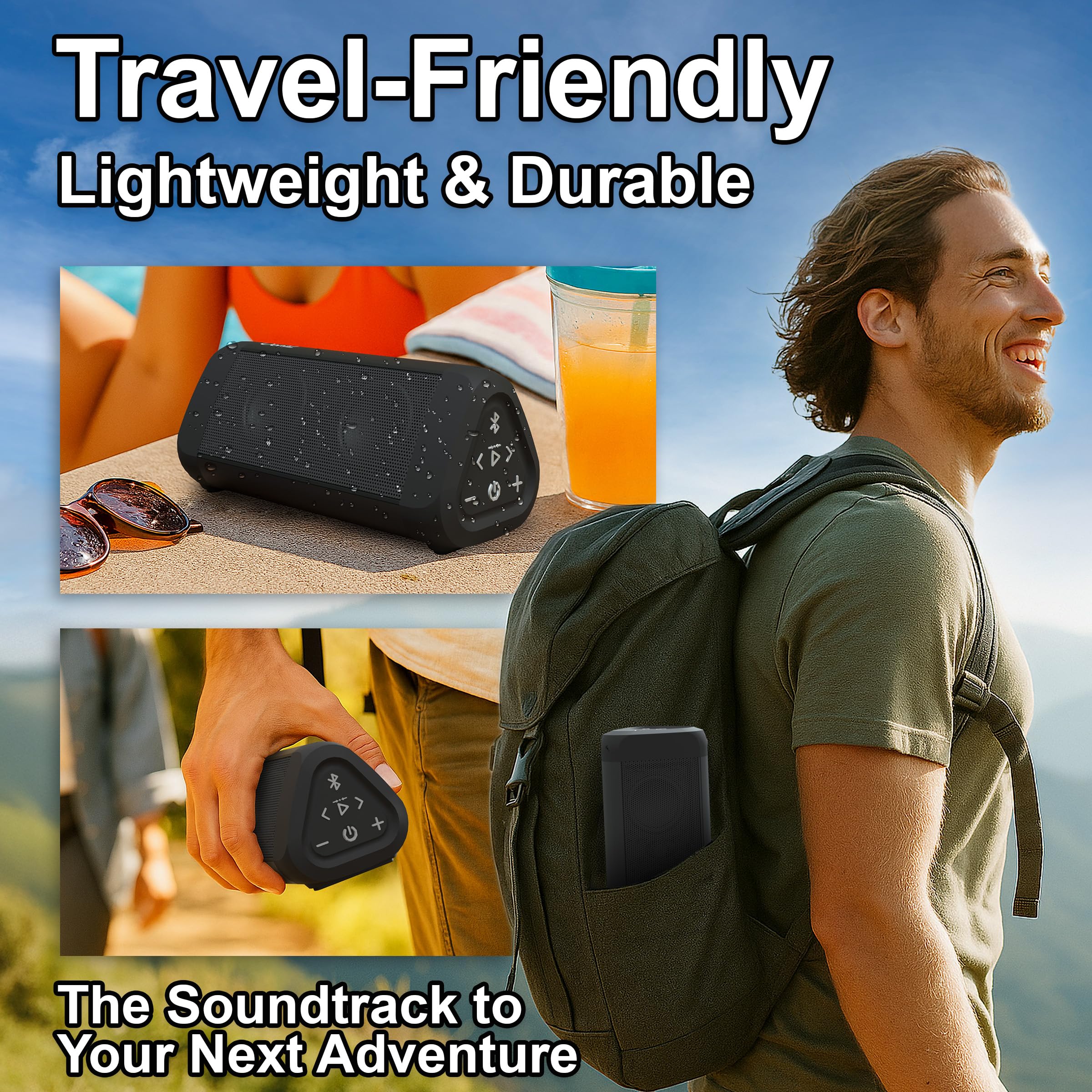 OontZ Angle 3 Ultra Gen 4 Bluetooth Speaker 14W 20-Hour Playtime IPX7 | 14W Bluetooth speaker with fuller bass 100-ft range IPX7 waterproof and stereo pairing. product thumbnail 8