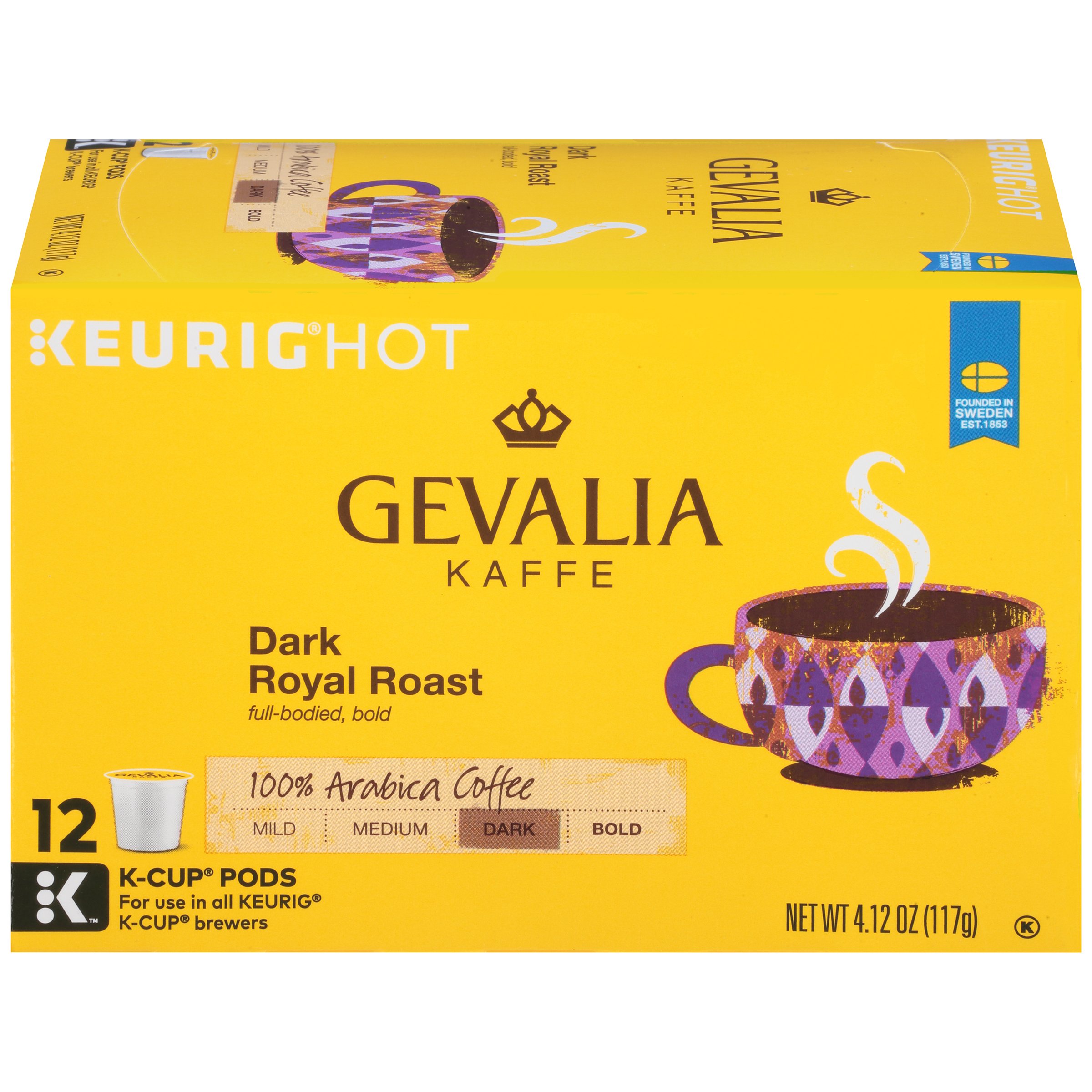 GevaliaDark Royal Roast K-Cup Packs - 12 count