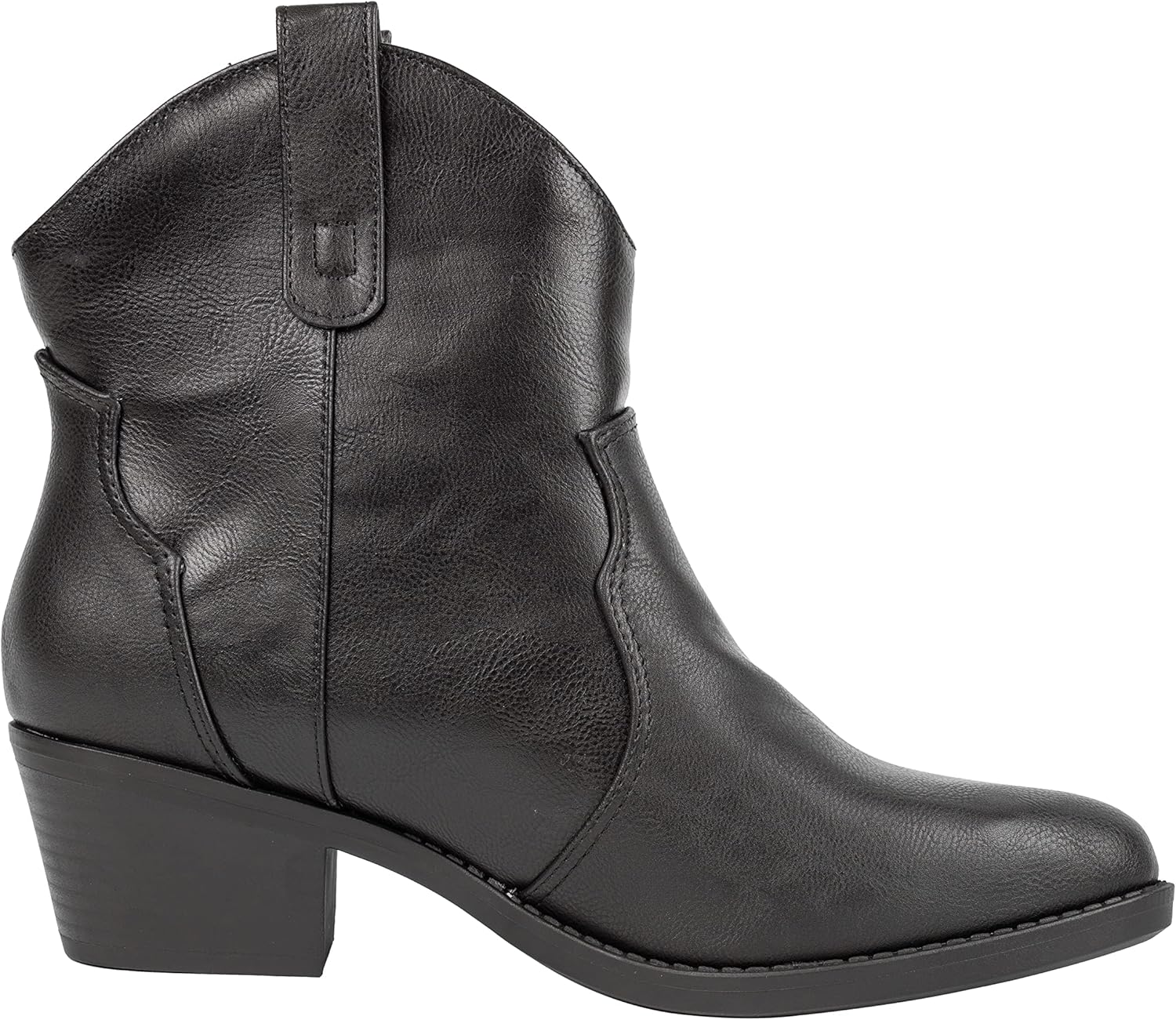 KAYDAY Womens Cowboy Boots Ankle Block Heel Western Cowgirl Booties LISA