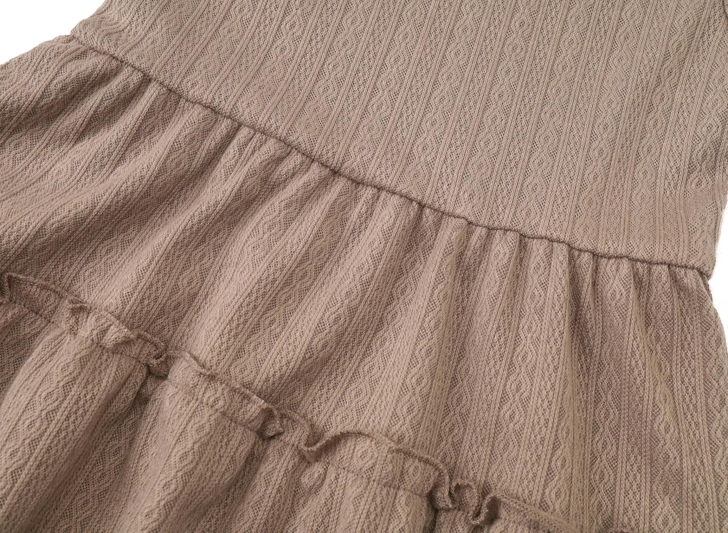 Toddler Girl Dress Knitted Ruffle Sleeve Dresses A-Line Swing Fall Winter Clothes - Image 5