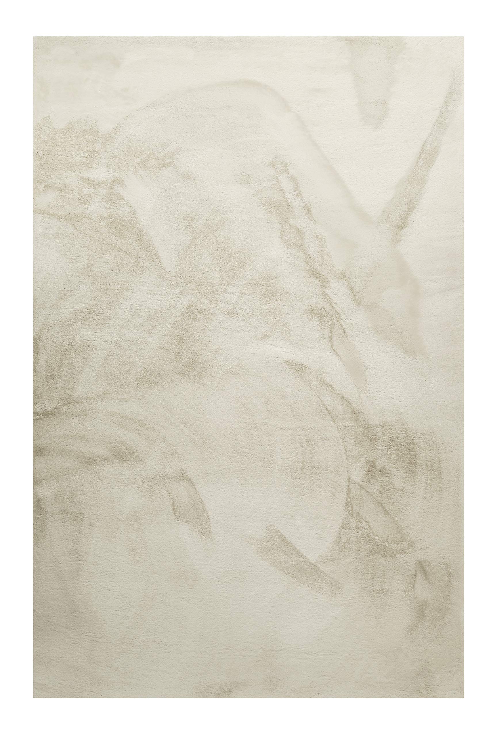 WECONhome Basics, puszysty miękki dywan z wysokim runem – chodnik do salonu, korytarza, sypialni, Anna (120 x 170 cm, kremowy beż)