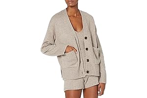 Women's Plus Size Brigitte Chunky Button-Front Pocket Ribbed Cardigan
