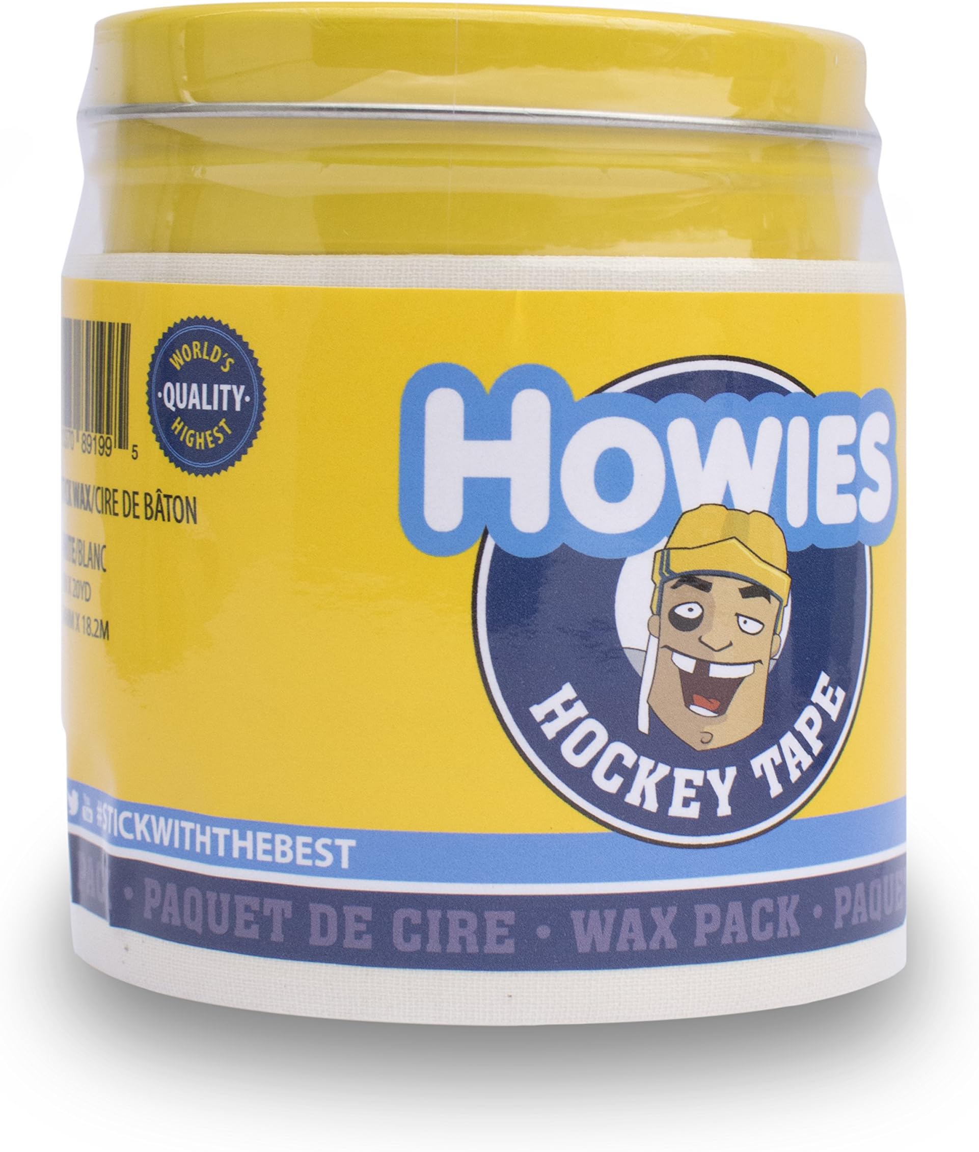 HowiesHockey Tape - Hockey Stick Wax (1 Pack) Maximized Grip for Hockey Stick Blade. Protects Blade and is The Most Water, Ice and Snow Resistant