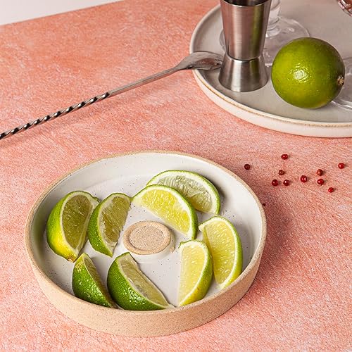 Miniatura 8 de Rimmer de sal de Margarita de cerámica con tapa – Cinco de Mayo Margarita Glass Rimmer – Accesorios de bar para el hogar para tajin y azúcar –