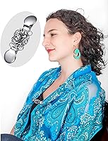 Vista 7 de Jetec -4 clips de chal de suéter vintage, estilo retro, para mujer, niña, clips de cárdigan camisa, broches de 4 estilos