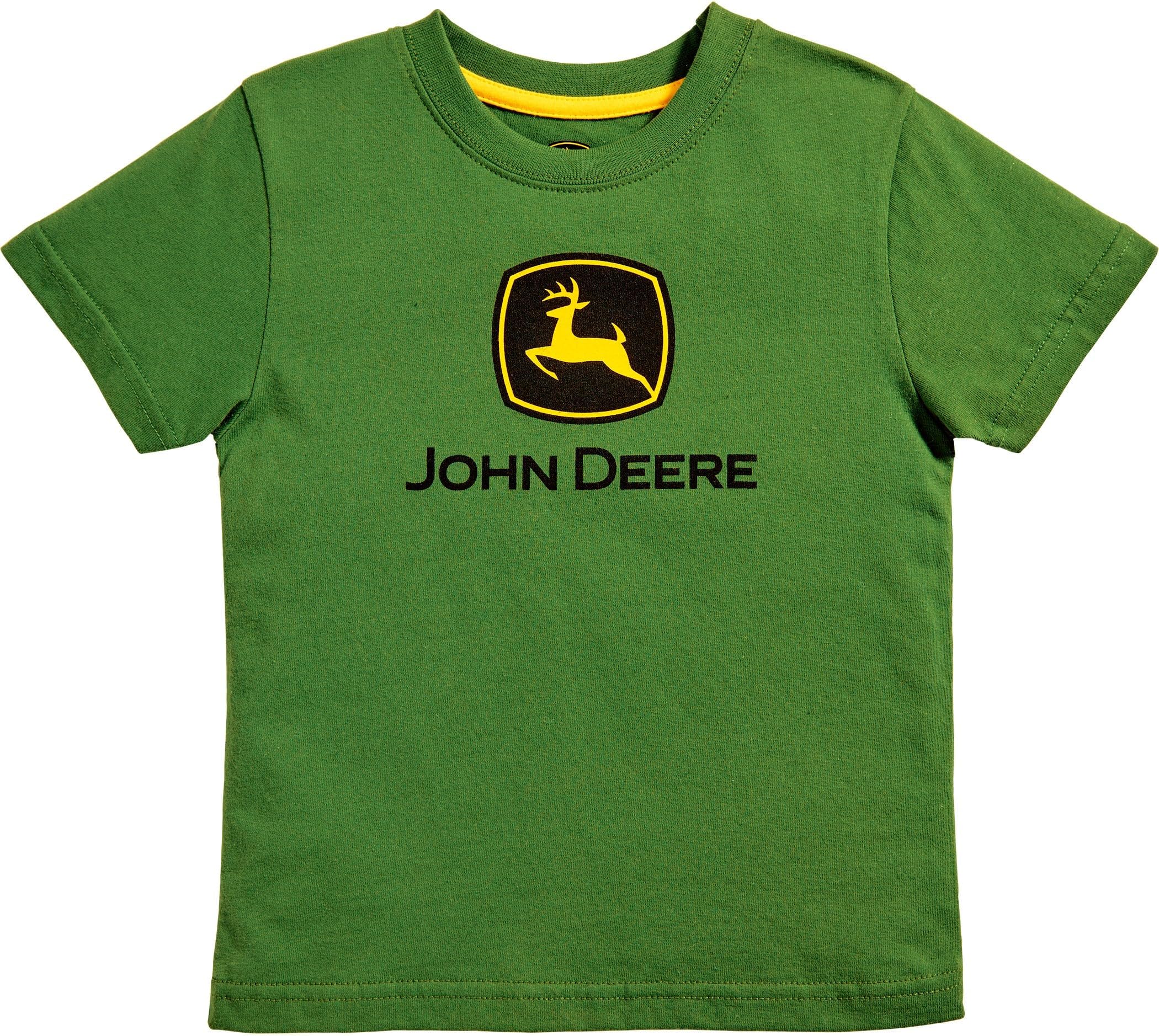 John Deere 男の子 半袖ロゴTシャツ