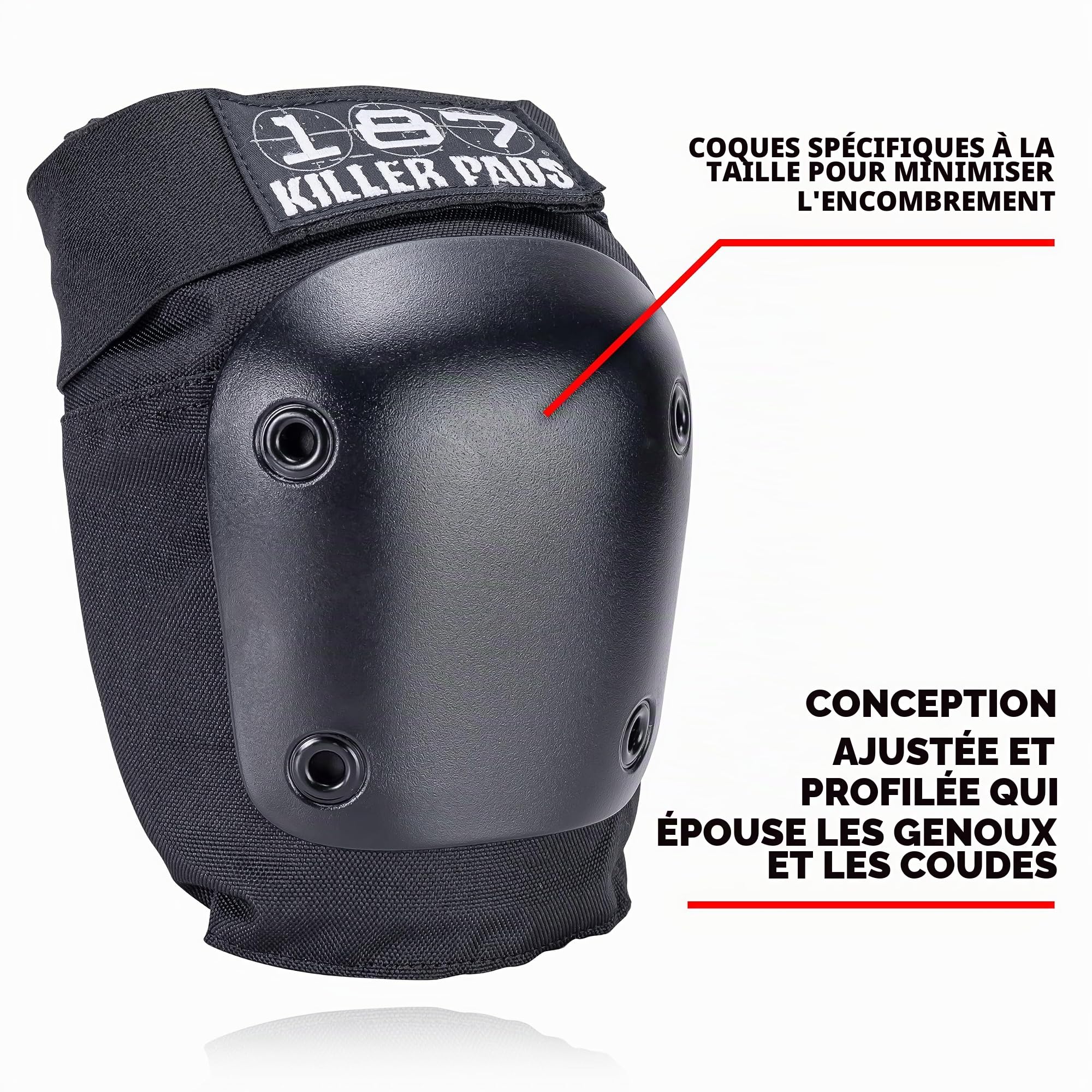 Killer Pads Junior Six Pack Équipement de Protection pour Enfant Noir Taille Unique