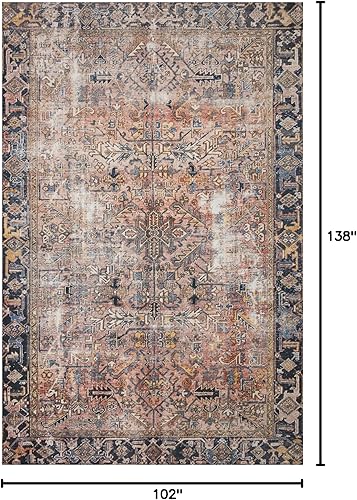 Miniatura 2 de Colección Chris Loves Julia x Loloi Jules - Alfombra de área JUL-02 TerracottaMulti, 8 pies 6 pulgadas x 11 pies 6 pulgadas