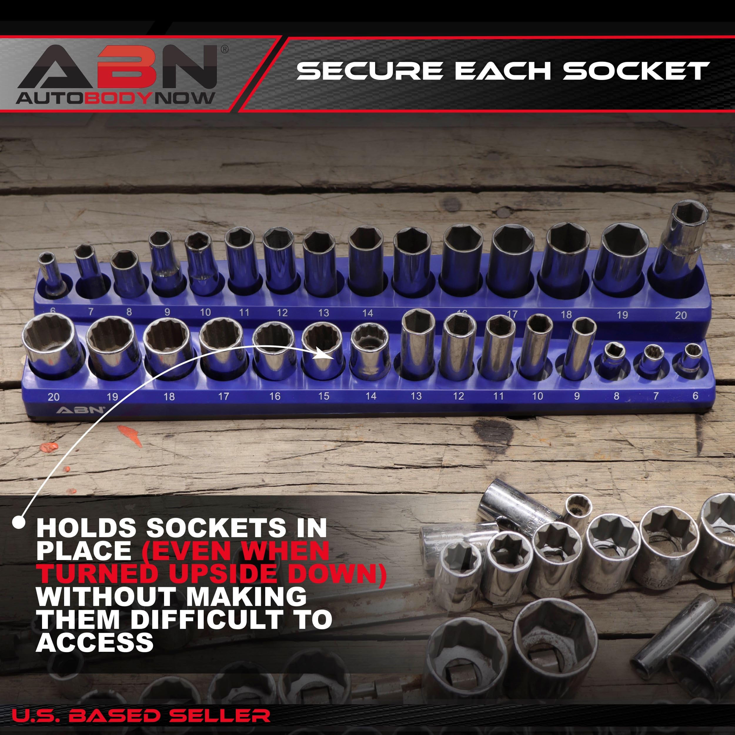 Foam Socket Organizer For Tool Box - Holds 3/8" & 1/4" Drive Sockets & 50 Bits - View #4