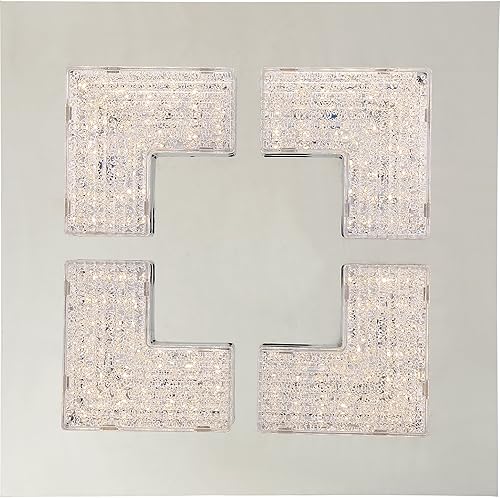 Miniatura 5 de Quoizel PCLT1611C Lunette iluminación de techo empotrada, 1 luz, LED 14 vatios, cromo pulido (3" H x 11" W)